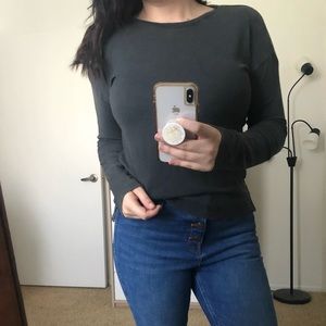 Universal Thread Charcoal Grey Long Sleeve Shirt